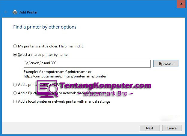 Cara Sharing Printer di Windows 10
