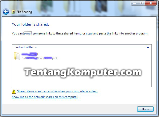 Cara Sharing File/Folder di Windows Cara Sharing File/Folder di Windows