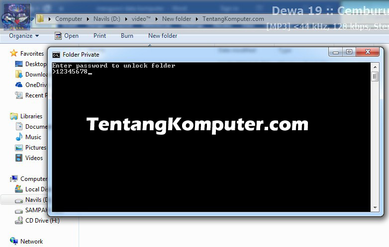 Cara Mengunci Folder di Windows 7