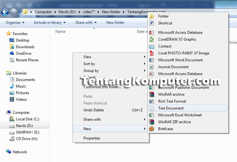 Cara Mengunci Folder di Windows 7