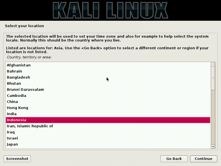 Cara install kali linux step by step lengkap gambar 