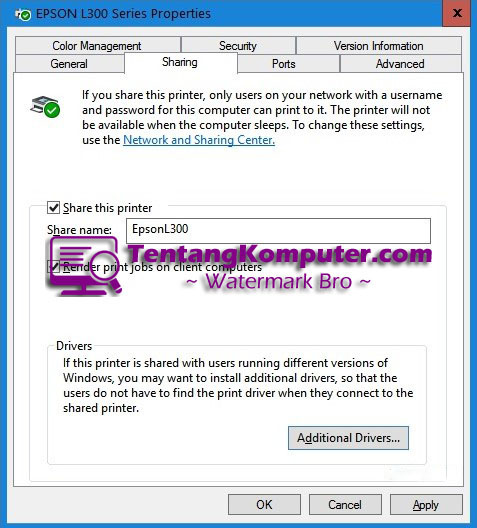 Cara Sharing Printer di Windows 10