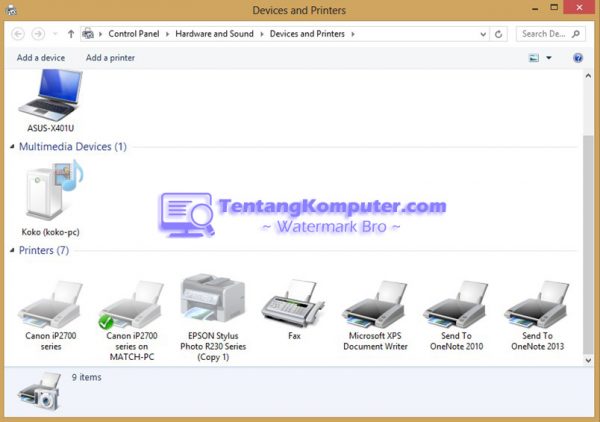 Tutorial Cara Sharing Printer Melalui Wifi Pada Windows 8