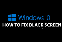 Masalah Black screen yang biasanya sering terjadi pada Windows 10 biasanya hal ini  terjadi setelah kita upgrade atau ketika Windows Update otomatis menginstal update pada sistem anda.