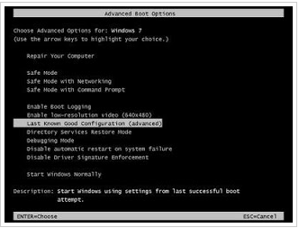 Advanced Startup Options