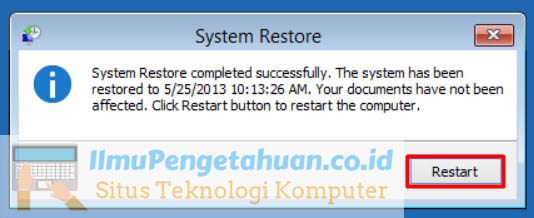 Cara Restore Windows 8/8.1