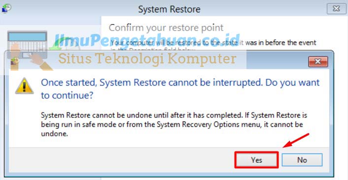 Cara Restore Windows 8/8.1