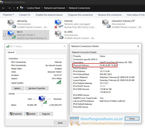 Cara Mengetahui MAC Address Cara Mengetahui MAC Address