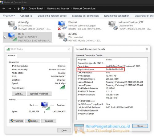 Cara Mengetahui MAC Address