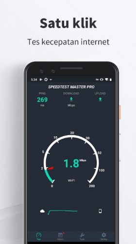 Tes Kecepatan Internet gratis -SpeedTest Master